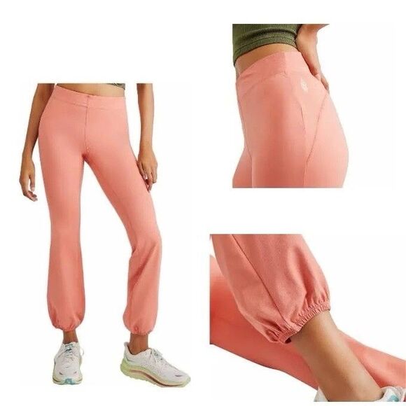 Free People Movement Blush Crush Let's Bounce Bubble Pants Size Small - Picture 1 of 16